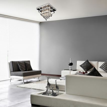 Rabalux - Felületre szerelhető kristálycsillár LED/36W/230V + 4xE14/40W