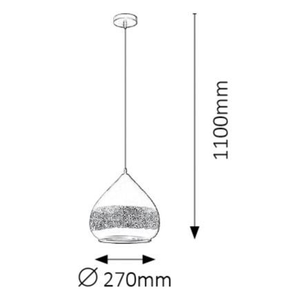Rabalux - Csillár zsinóron 1xE27/40W/230V