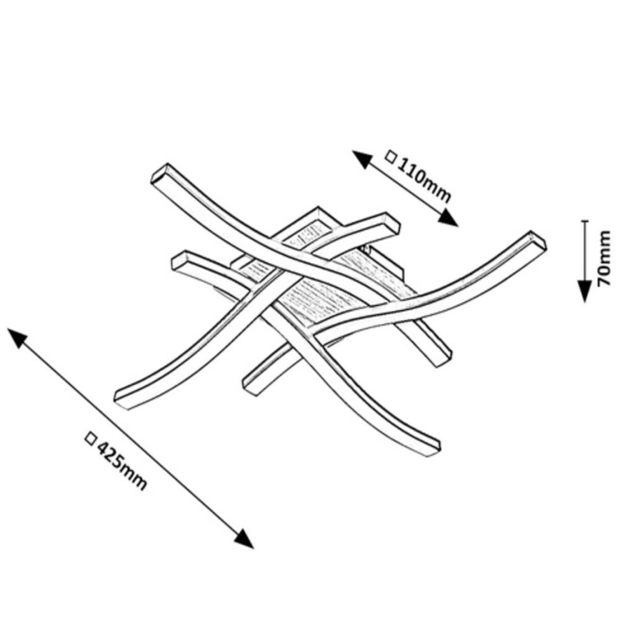 Rabalux - LED mennyezeti lámpa 4xLED/20W/230V