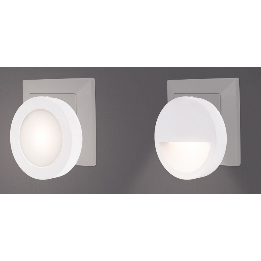 Rabalux - LED Éjjeli lámpa alkonyérzékelővel LED/0,5W/230V 3000K átm. 65 mm