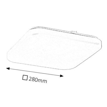 Rabalux - LED mennyezeti lámpa LED/20W/230V 28x28 cm