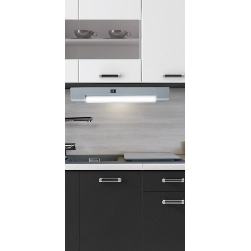 Rabalux - LED konyhai pultvilágítás BAND LIGHT 1xG13/10W/230V 39,5 cm ezüst
