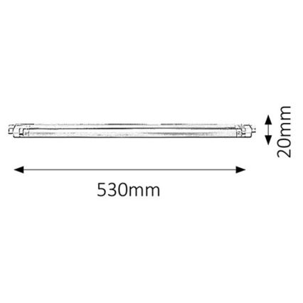 Rabalux 2343 - Konyhai pultmegvilágítók SLIM G5/16W/230V