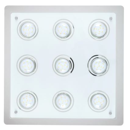 Rabalux - LED mennyezeti lámpatest NAOMI 9xGU10/5W 38x38 cm
