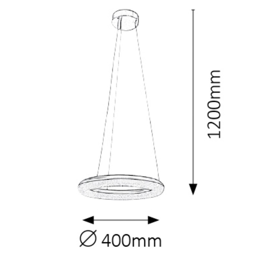 Rabalux - LED állítható fényerejű csillár kábelre szerelve LED/24W/230V + távirányító