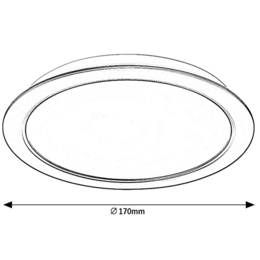 Rabalux - LED beépíthető lámpa LED/17W/230V átm. 17 cm