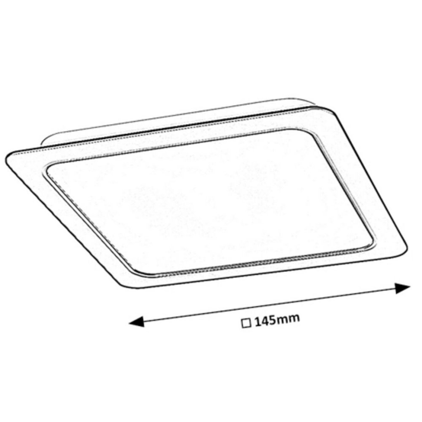 Rabalux - LED beépíthető lámpa LED/12W/230V 14,5x14,5 cm