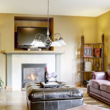 Rabalux - Csillár láncon 5xE27/60W/230V