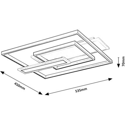 Rabalux - LED mennyezeti lámpa LED/50W/230V 43x53,5 cm