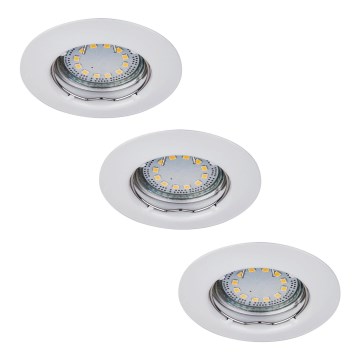 Rabalux - 3 darabos LED beépíthető mennyezeti spotlámpa szett 1x GU10/3W/230V IP40