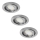 Rabalux - 3 darabos LED süllyesztett lámpatest szett 1xGU10/3W/230V IP40