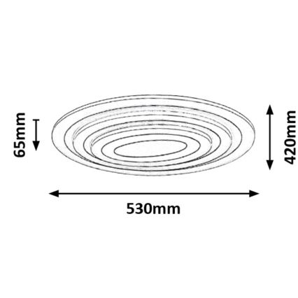 Rabalux - Dimmelhető LED mennyezeti lámpa LED/41W/230V + távirányító átm. 53 cm