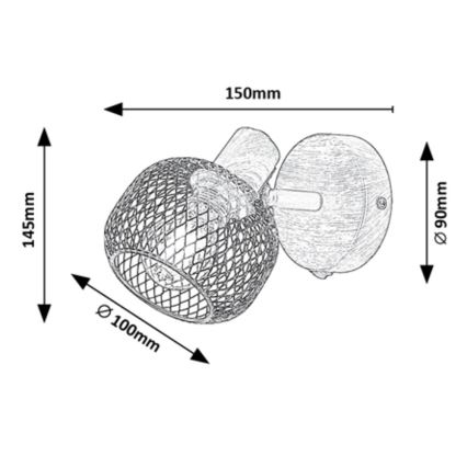 Rabalux - Fali spotlámpa 1xE14/40W/230V