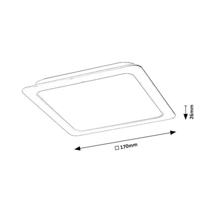 Rabalux - LED Beépíthető lámpa LED/18W/230V 17x17 cm
