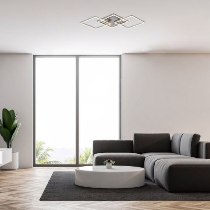 Rabalux - LED Felületre szerelhető csillár LED/43W/230V fényezett króm 37x76,5 cm