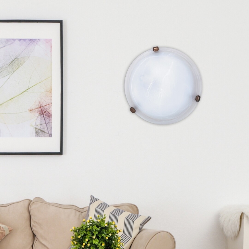 Rabalux - Mennyezeti lámpatest 1xE27/60W/230V alabástrom hatású üveg