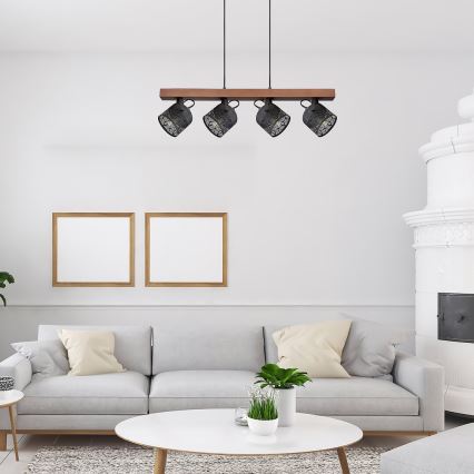 Rabalux - Csillár zsinóron ROTEM 4xE14/40W/230V