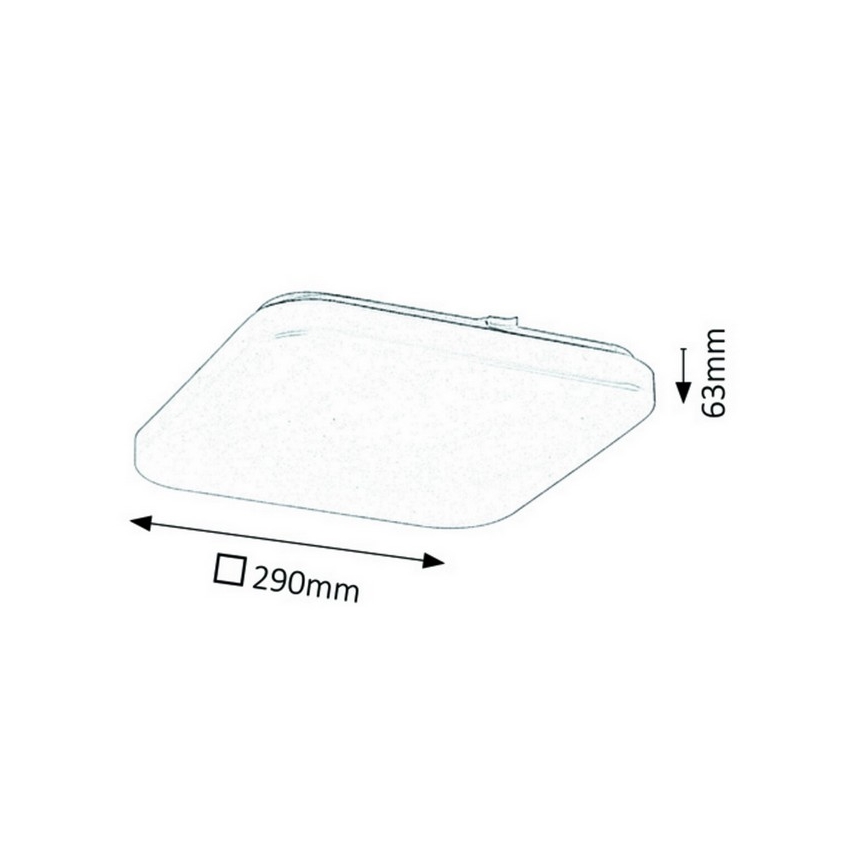 Rabalux - LED Mennyezeti lámpa 1xLED/20W/230V 29x29 cm