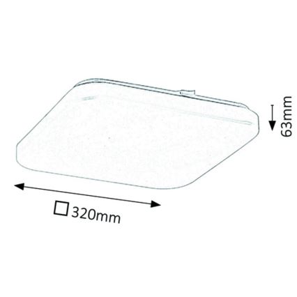Rabalux - LED Mennyezeti lámpa LED/32W/230V 32x32 cm