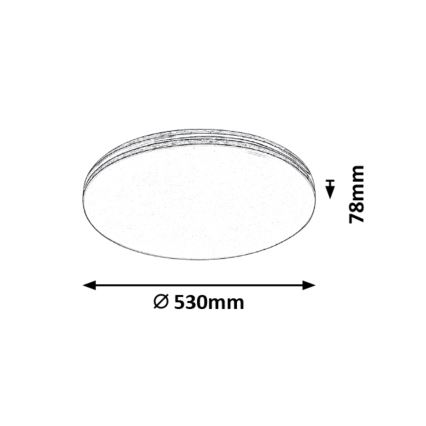 Rabalux - kerek LED mennyezeti lámpa LED/36W/230V, 53x53 cm