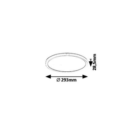 Rabalux - LED mennyezeti lámpa LED/18W/230V átm. 29,3 cm