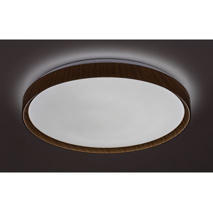 Rabalux - LED Dimmelhető mennyezeti lámpa LED/50W/230V 3000-6500K bükkfa + távirányító