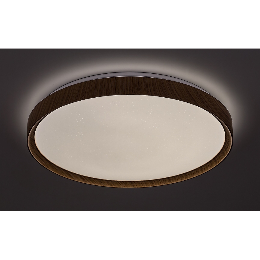Rabalux - LED Dimmelhető mennyezeti lámpa LED/50W/230V 3000-6500K bükkfa + távirányító