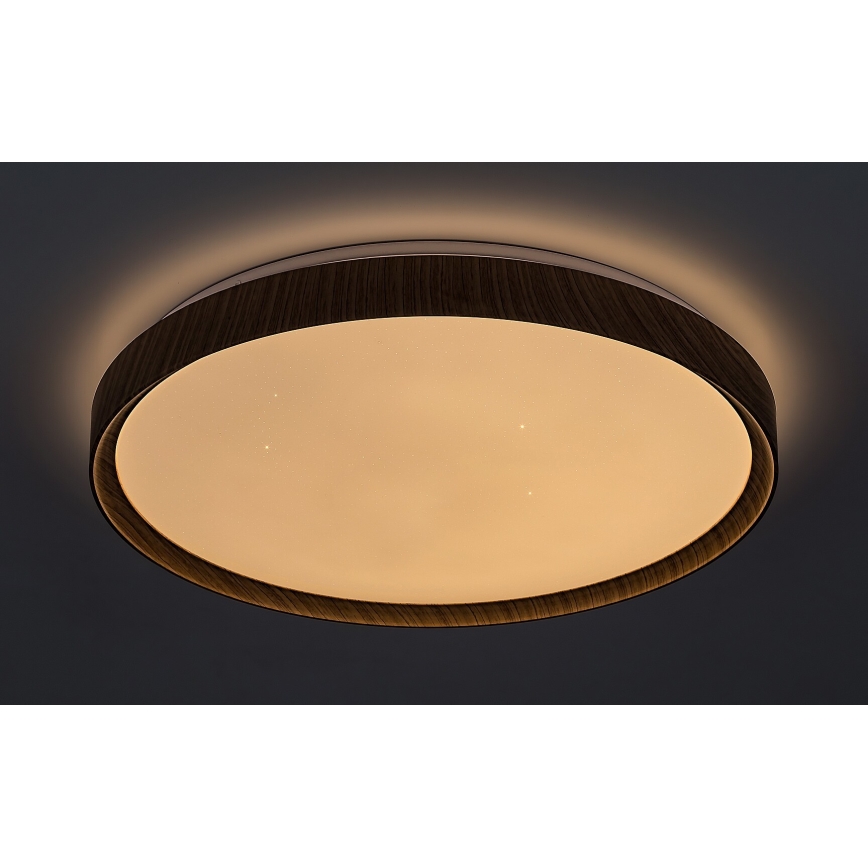 Rabalux - LED Dimmelhető mennyezeti lámpa LED/50W/230V 3000-6500K bükkfa + távirányító