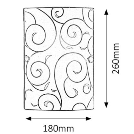 Rabalux - Fali lámpa 1xE27/60W/230V