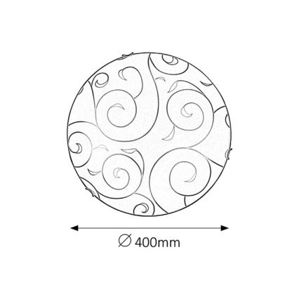 Rabalux - Mennyezeti lámpa 2xE27/60W/230V