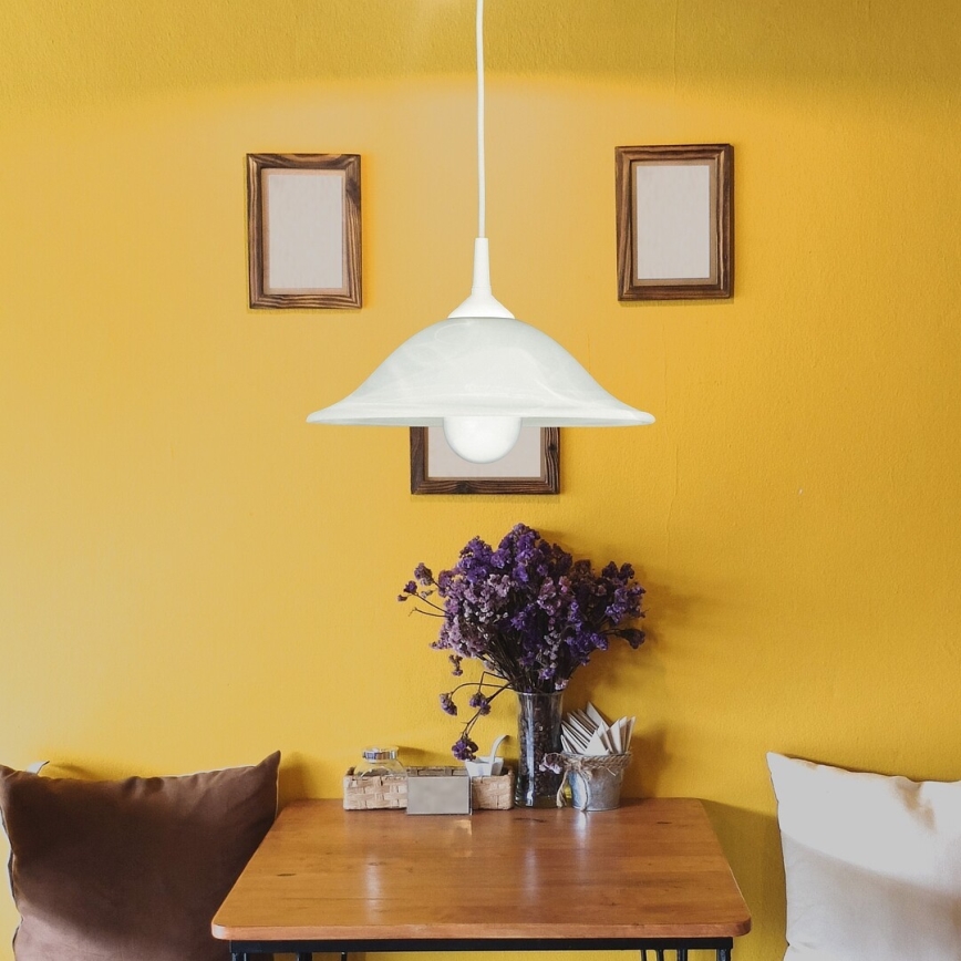 Rabalux - Csillár 1xE27/60W/230V alabástrom üveg