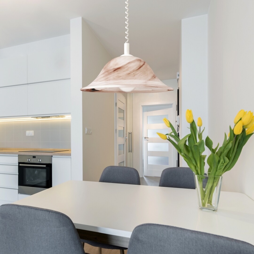 Rabalux - Csillár 1xE27/60W/230V alabástrom üveg