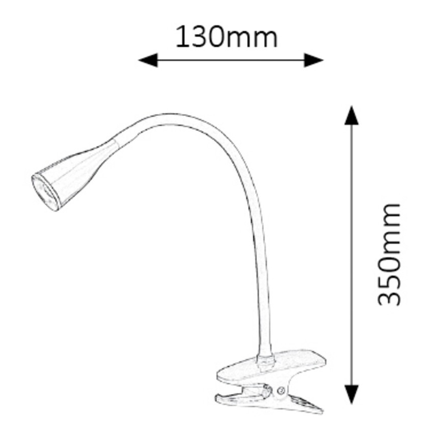 Rabalux - LED asztali lámpa csíptetővel LED/4,5W/230V