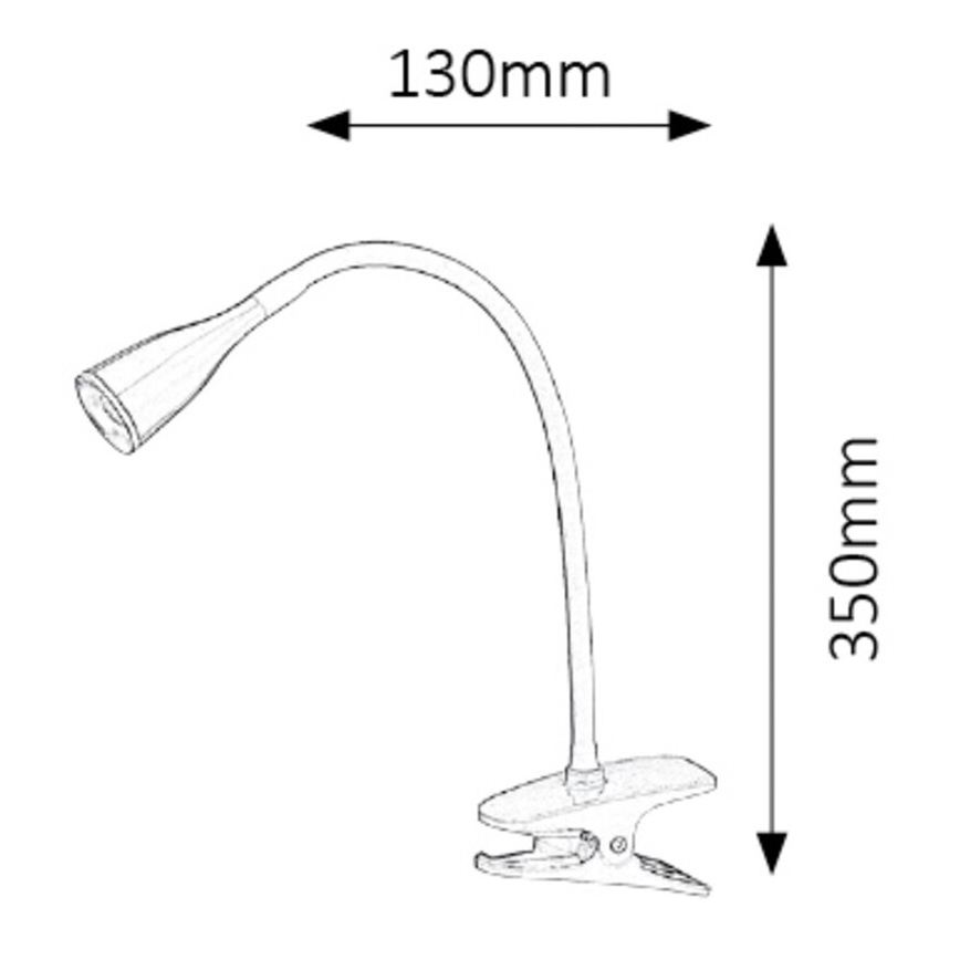 Rabalux - LED asztali lámpa csíptetővel LED/4,5W/230V