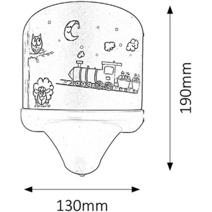 Rabalux - Gyerek fali lámpa E14/7W