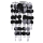Rabalux 4577 - Lámpaernyő AMINA E27 fekete átm.27 cm