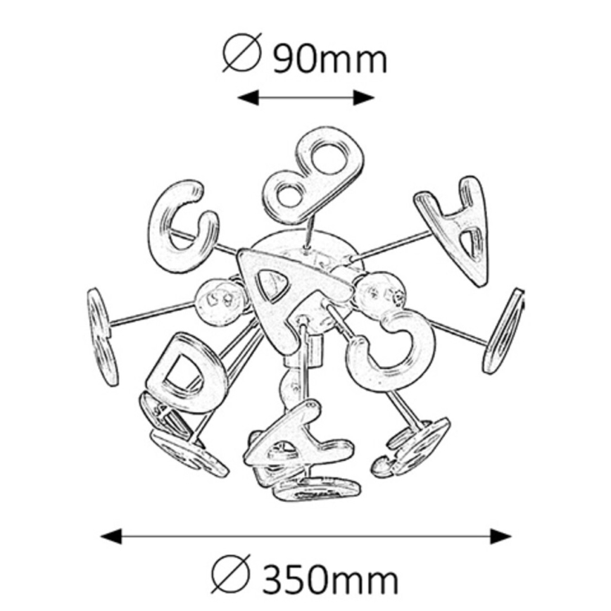 Rabalux - Mennyezeti gyereklámpa 3xE14/40W/230V