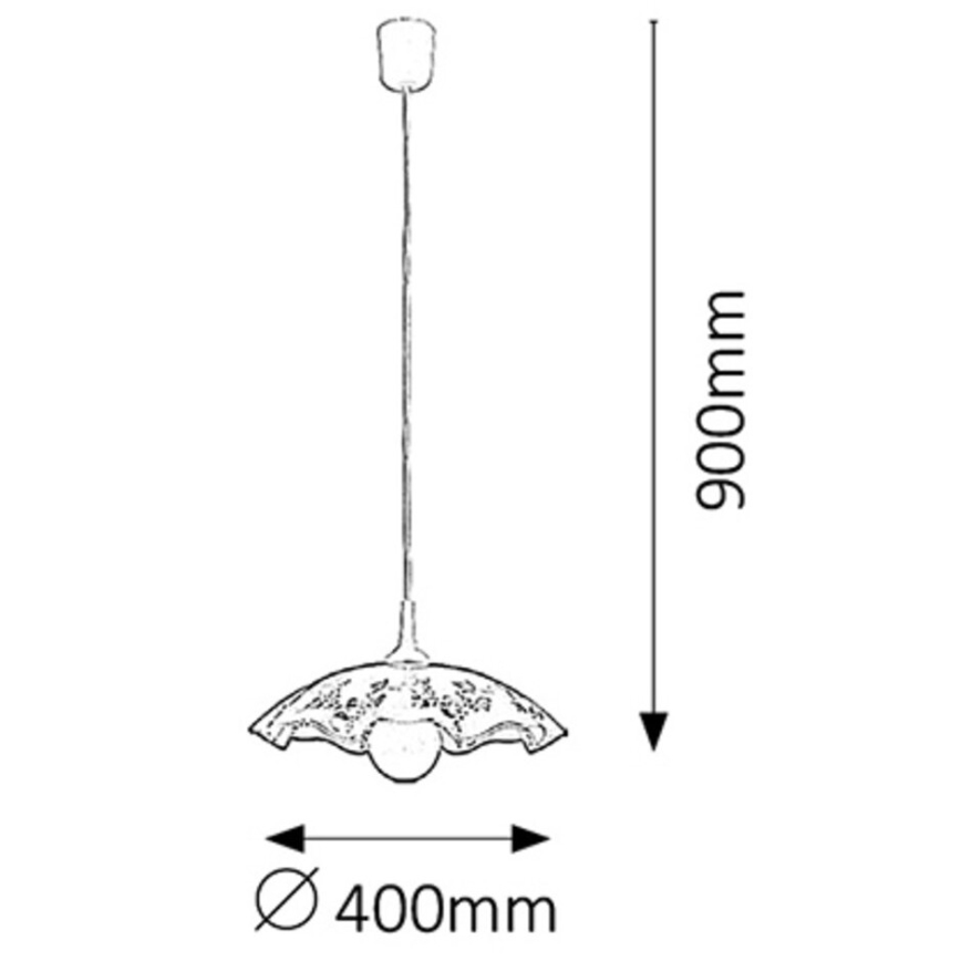 Rabalux 4795 - Csillár VINO E27/60W/230V