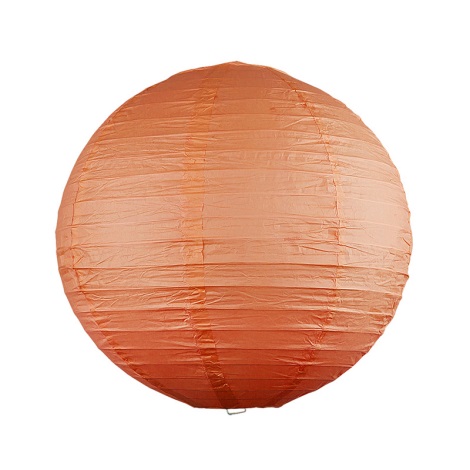 Rabalux 4892 - Lámpabúra RICE narancs E27 átm.30 cm