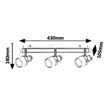 Rabalux 5023 - LED Fürdőszobai fali lámpa HAROLD LED/15W/230V IP44