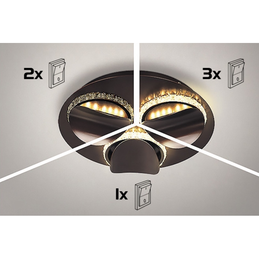 Rabalux 5051 - LED Szabályozható mennyezeti lámpa CAPRIANA LED/36W/230V