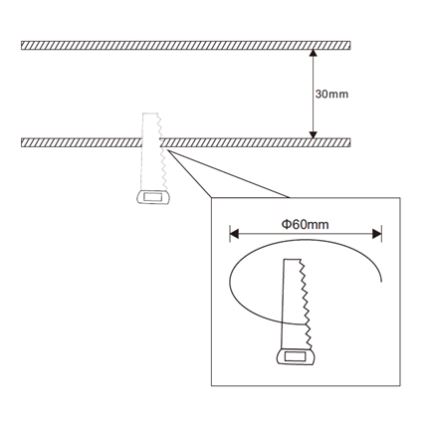 Rabalux - LED fürdőszobai beépíthető lámpa LED/3W/230V IP44 fehér