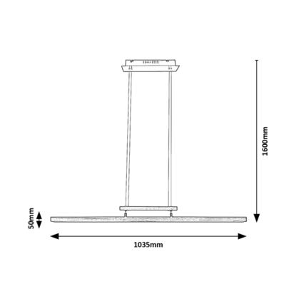 Rabalux - LED Dimmelhető csillár zsinóron LED/27W/230V