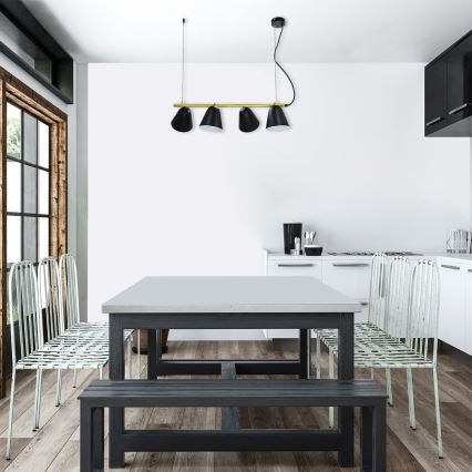 Rabalux 5377 - Csillár zsinóron ALTDER 4xE14/40W/230V