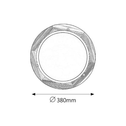 Rabalux - Mennyezeti lámpa 2xE27/60W/230V átm. 38 cm