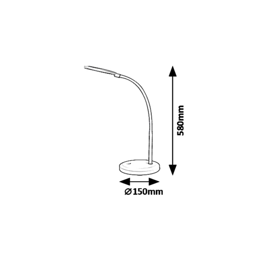 Rabalux 5430 - LED dimmelhető asztali lámpa TIMOTHY LED/7,5W/230V