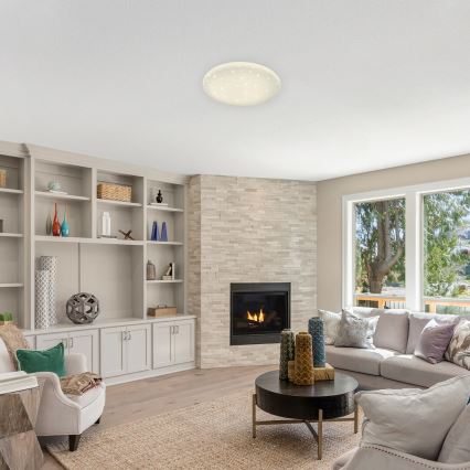 Rabalux - STAR LED fényerőszabályozható mennyezeti lámpa LED/36W/230V + távirányító, átmérő 40 cm