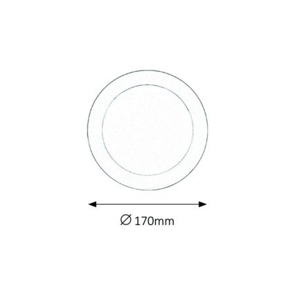 Rabalux - LED Fürdőszobai beépíthető lámpa LED/12W/230V IP44 4000K