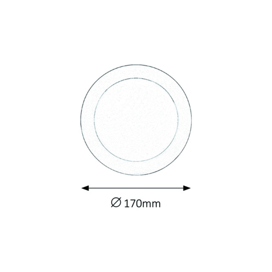 Rabalux - LED Fürdőszobai beépíthető lámpa LED/12W/230V IP44 4000K