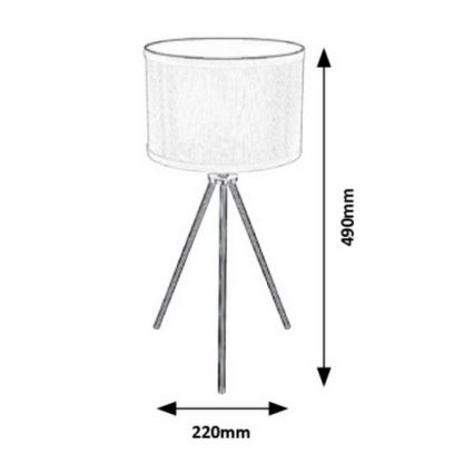 Rabalux - Asztali lámpa 1xE27/60W/230V